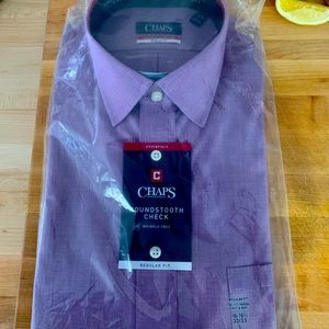 Chaps Houndstooth Check men’s dress shirt